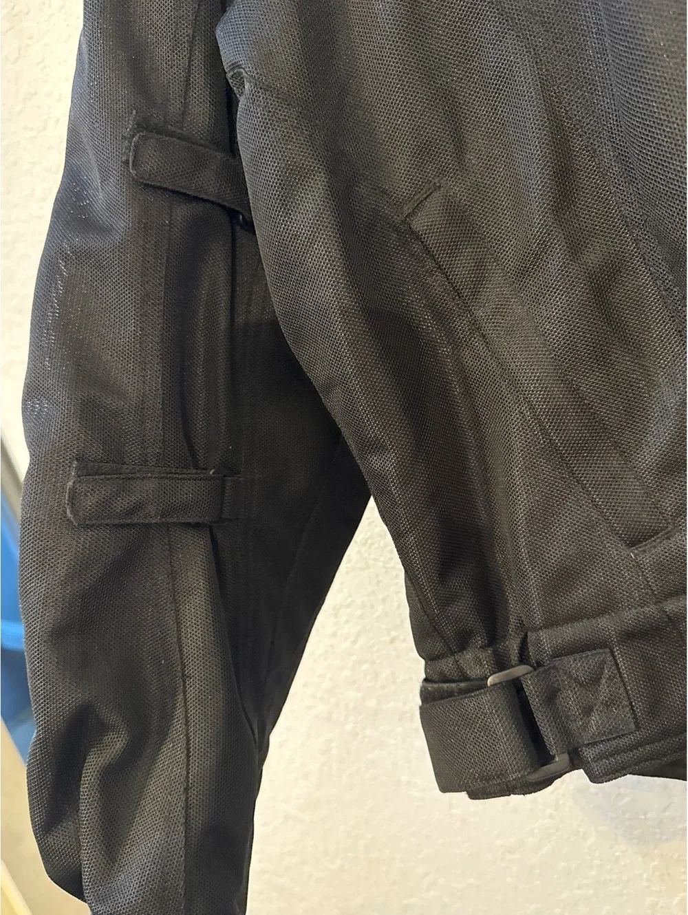 Firstgear Men’s XL Black Mesh Motorcycle Riding Jacket Armored Padded